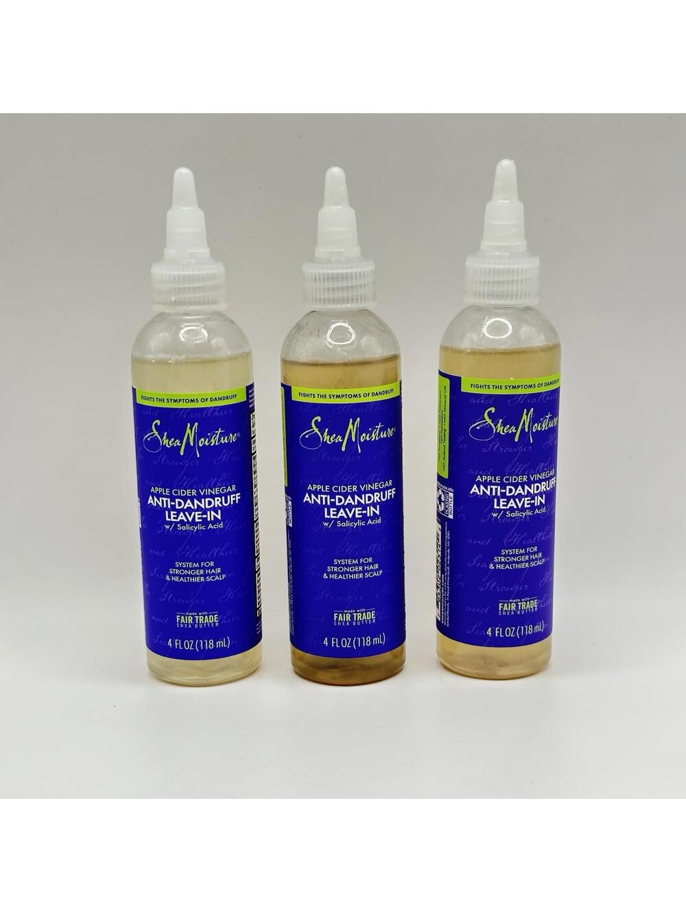 Shea Moisture Hair Care System Anti-Dandruff Leave-In 4 Fl Oz Lot Of 3